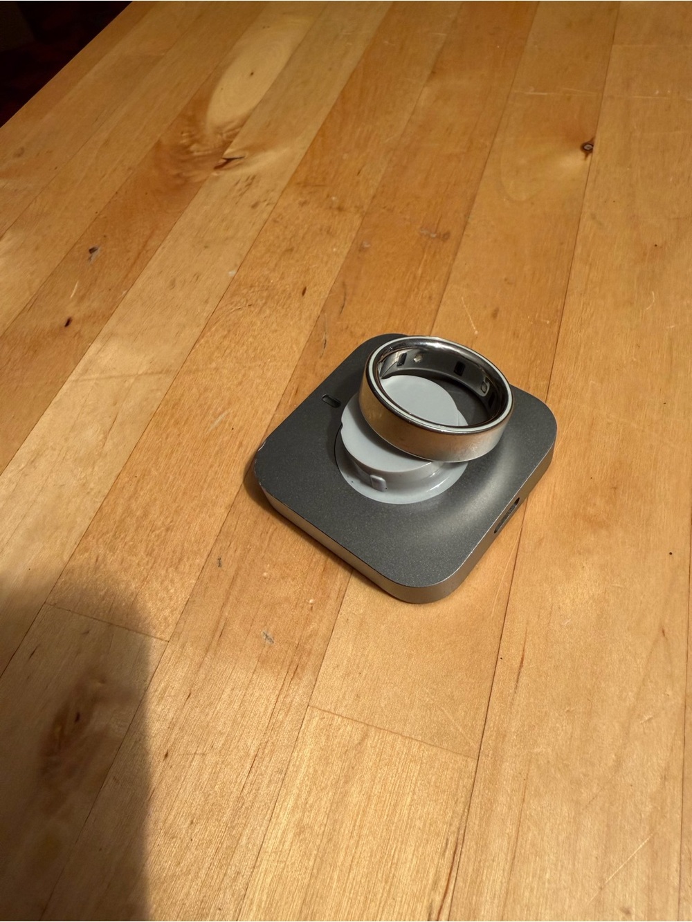 Oura Ring 4 brushed silver size 15